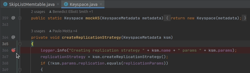 Debugging Apache Cassandra in IntelliJ IDEA