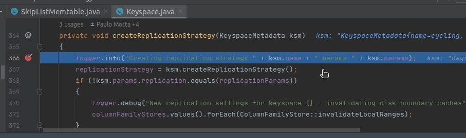 Debugging Apache Cassandra in IntelliJ IDEA